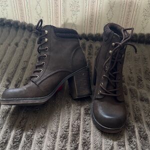 Rocket Dog Dark Brown Lace-Up Boots